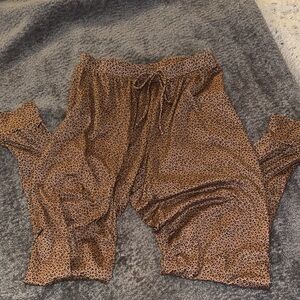 Gaze Brown Leopard Print Pants